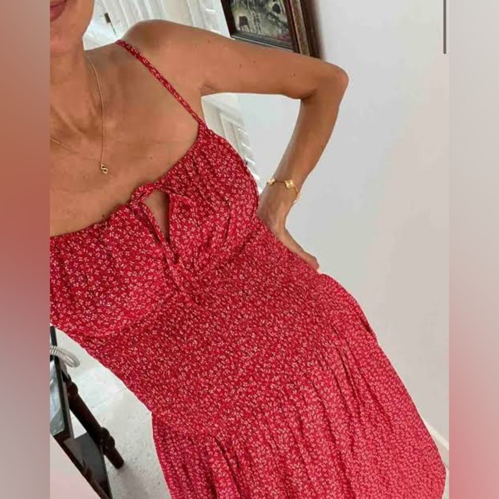 Ciao Lucia Red Floral Sundress